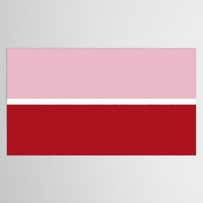 Color Block IV Pink Red Tablecloth Gallery Image 2