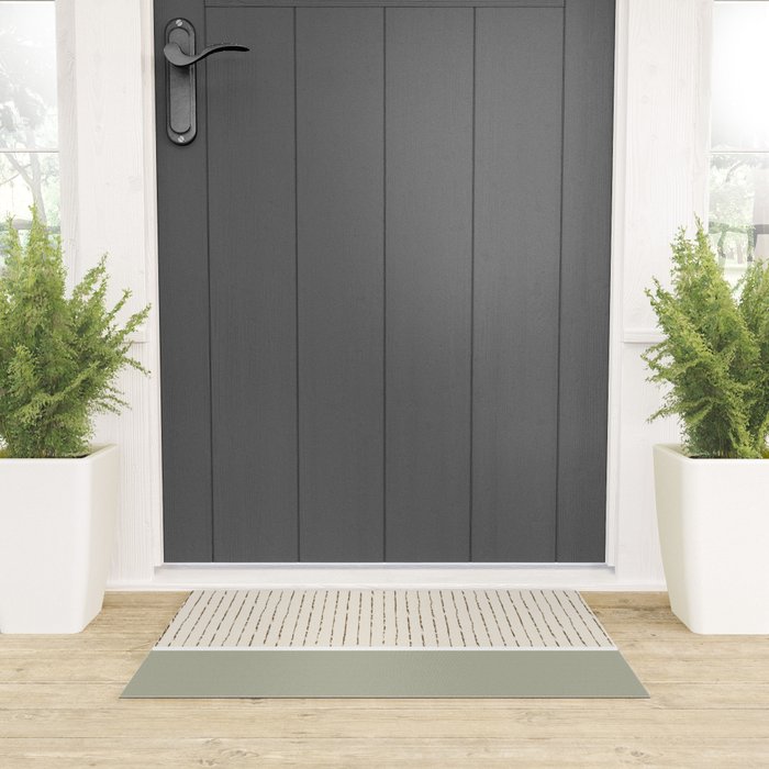 Cream Sage Welcome Mat Gallery Image 3