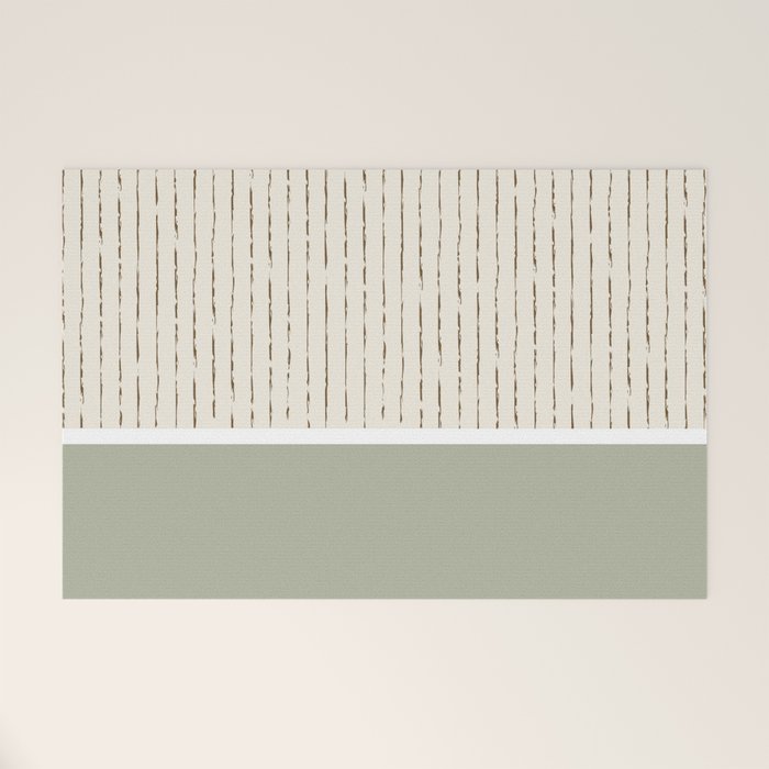 Cream Sage Welcome Mat Gallery Image 1