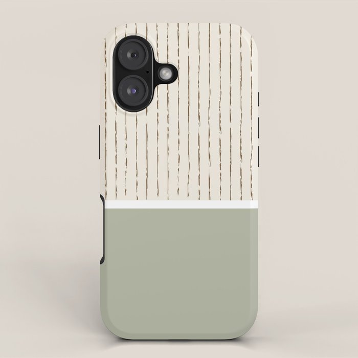 Cream Sage iPhone Case Gallery Image 1