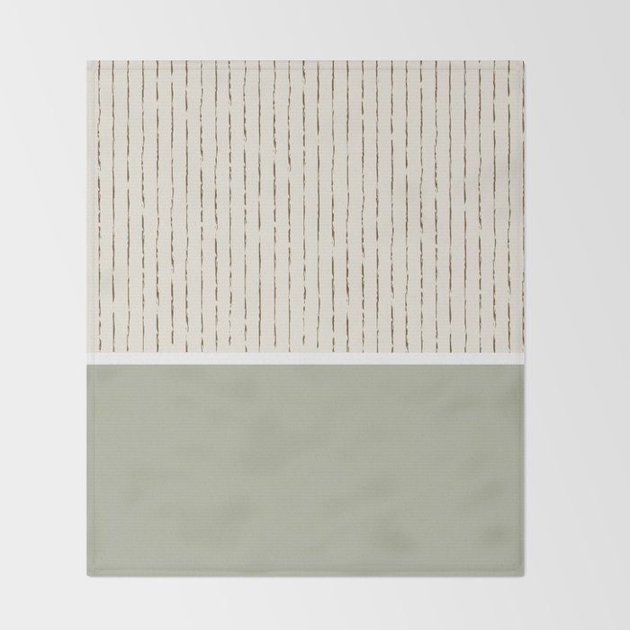 Cream Sage Throw Blanket Gallery Image 2