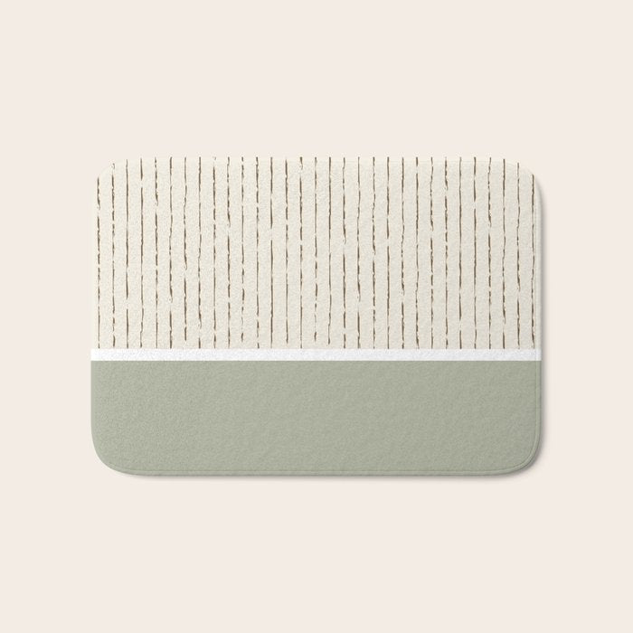 Cream Sage Bath Mat Gallery Image 1
