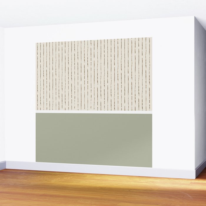 Cream Sage Wall Mural Gallery Image 2