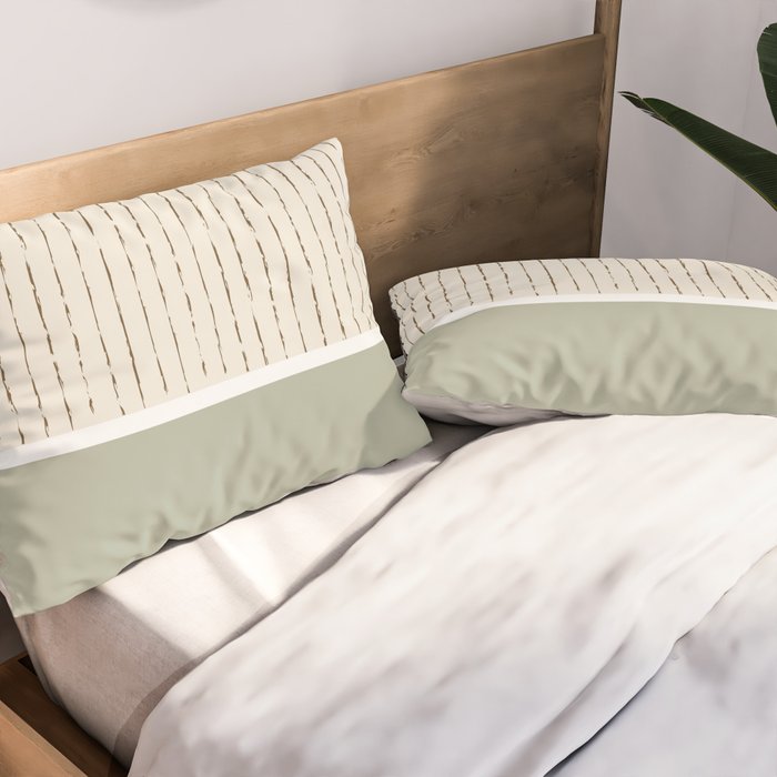 Cream Sage Pillow Sham Gallery Image 2