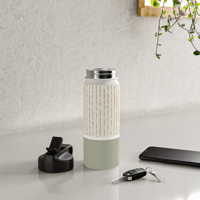 Cream Sage Water Bottle Gallery Image 4