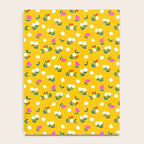 Dainty Blooms Pattern - Yellow Notebook Gallery Image 4