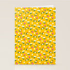 Dainty Blooms Pattern - Yellow Stationery Card Gallery Image 2