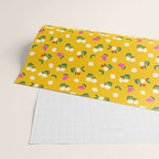 Dainty Blooms Pattern - Yellow Wrapping Paper Gallery Image 2