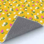 Dainty Blooms Pattern - Yellow Rug Gallery Image 4