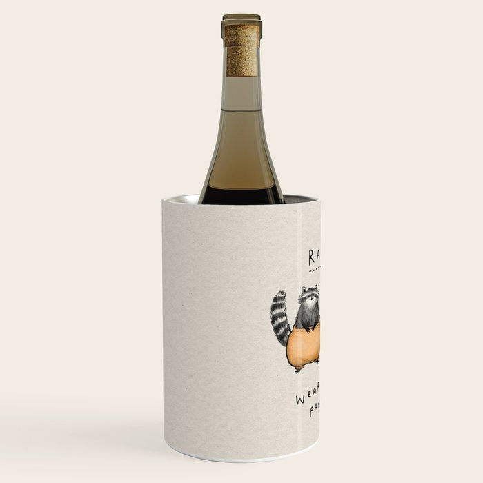 Raccoons Wearing Baggy Pantaloons Wine Chiller Gallery Image 2