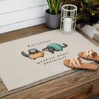 Raccoons Wearing Baggy Pantaloons Outdoor Rug Gallery Image 2