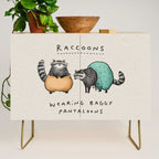 Raccoons Wearing Baggy Pantaloons Credenza Gallery Image 1