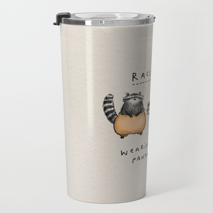 Raccoons Wearing Baggy Pantaloons Travel Mug Gallery Image 3