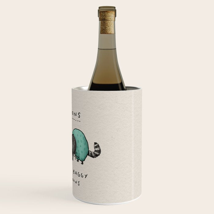 Raccoons Wearing Baggy Pantaloons Wine Chiller Gallery Image 3