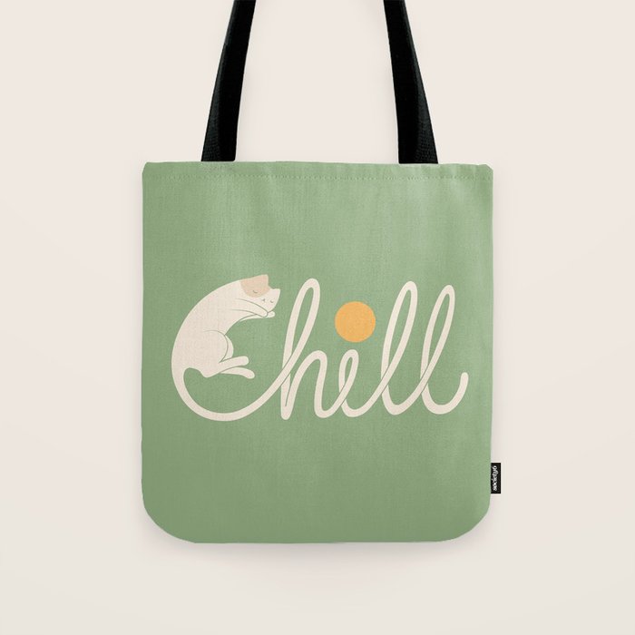 Cat Landscape 85: Chill Tote Bag Gallery Image 1