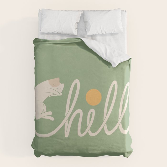 Cat Landscape 85: Chill Duvet Cover Gallery Image 1