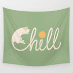 Cat Landscape 85: Chill Wall Tapestry Gallery Image 4