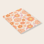 Vintage hand drawn flower art pattern Notebook Gallery Image 2
