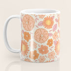 Vintage hand drawn flower art pattern Coffee Mug Gallery Image 3
