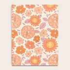 Vintage hand drawn flower art pattern Notebook Gallery Image 4