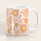 Vintage hand drawn flower art pattern Coffee Mug Gallery Image 1