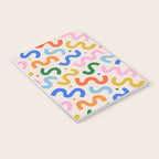 Fun colorful abstract organic shape art pattern Notebook Gallery Image 3