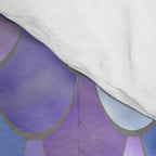 Mermaid Scales Art, Purple, Pink, Teal, Blue, Green Comforter Gallery Image 4