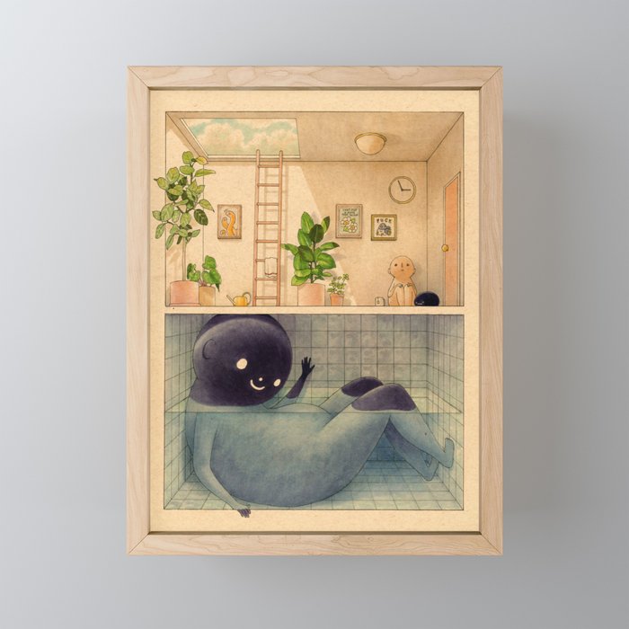 Can't Stop a Mood That Swings Mini Art Print Gallery Image 1
