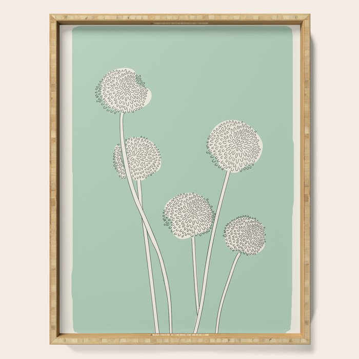 Abstract Dandelions Serving Tray Gallery Image 1