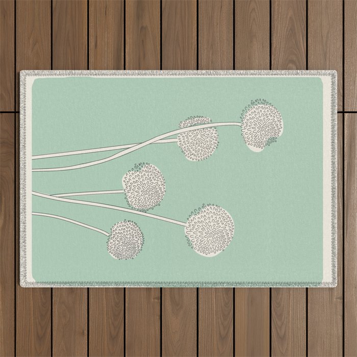Abstract Dandelions Outdoor Rug Gallery Image 1