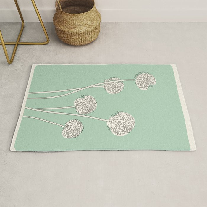 Abstract Dandelions Rug Gallery Image 1
