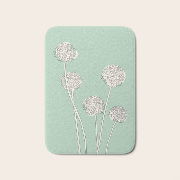 Abstract Dandelions Bath Mat Gallery Image 1