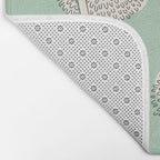 Abstract Dandelions Bath Mat Gallery Image 2