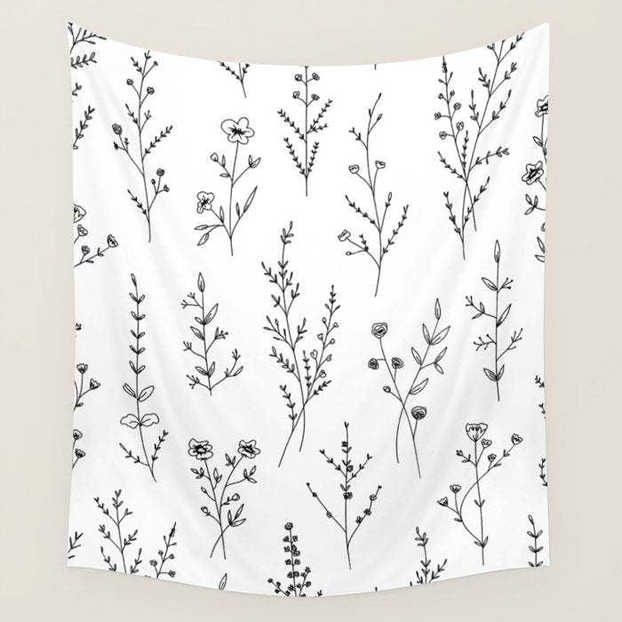 New Wildflowers Wall Tapestry Gallery Image 4