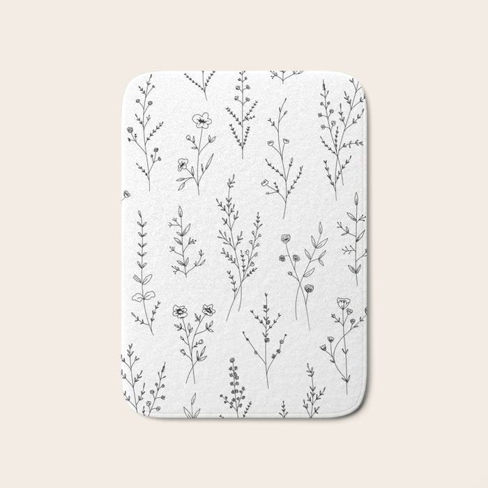 New Wildflowers Bath Mat Gallery Image 1