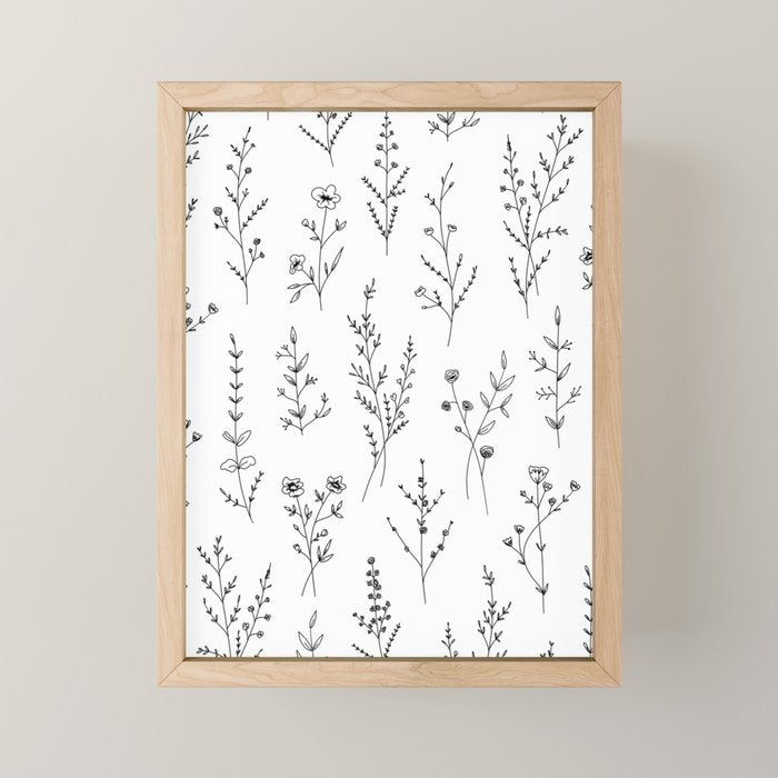 New Wildflowers Mini Art Print Gallery Image 1
