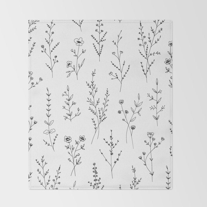New Wildflowers Throw Blanket Gallery Image 2