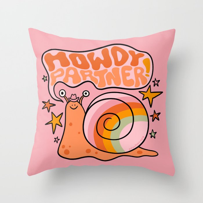 Howdy Partner Throw Pillow Gallery Image 6