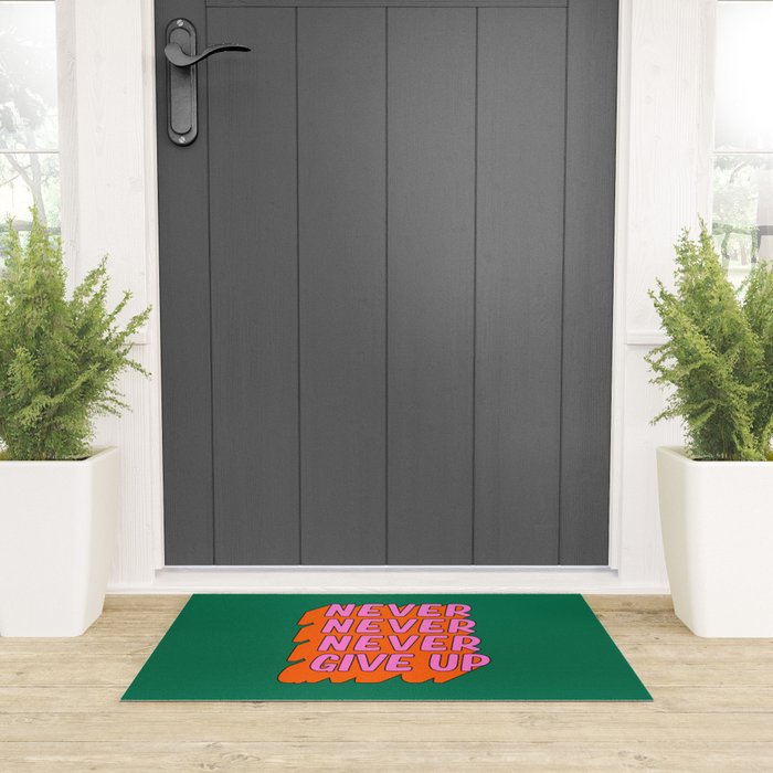Never, Never Give Up Welcome Mat Gallery Image 3