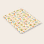 Colorful retro flower art frame art pattern Notebook Gallery Image 2