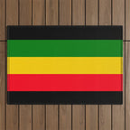 Rastafarian Colors Outdoor Rug Gallery Image 1