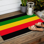 Rastafarian Colors Outdoor Rug Gallery Image 2