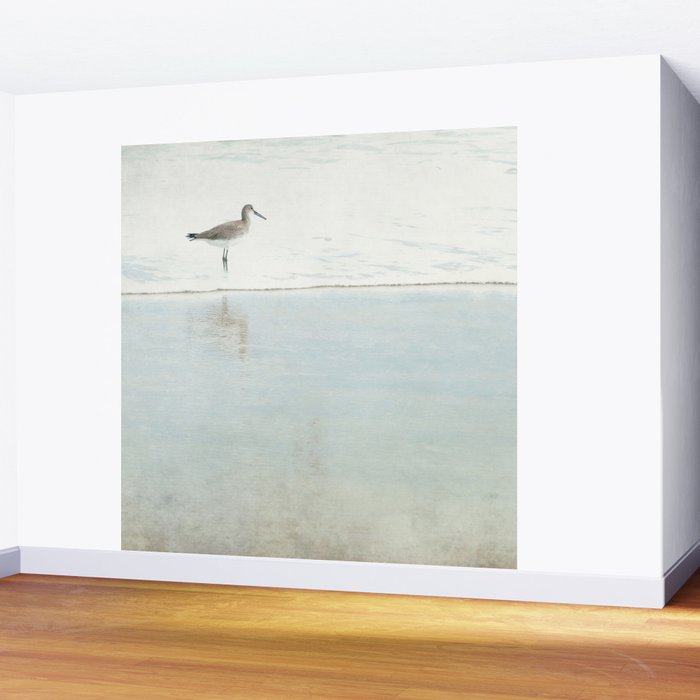 Reflecting Sandpiper Wall Mural Gallery Image 2