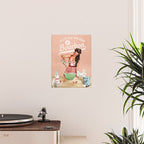 A Little Splash Of Bourbon Cool Retro Pinup Cooking Art Poster Gallery Image 2