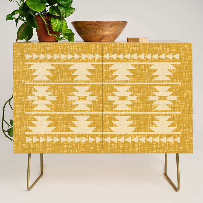 Southwestern Pattern 136 Yellow Credenza Gallery Image 1