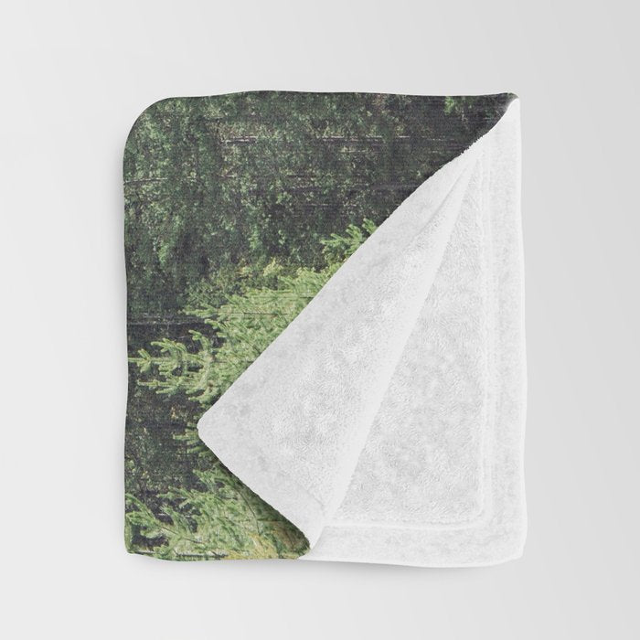 Treeline - Nature and Landscape Photography Throw Blanket Gallery Image 3
