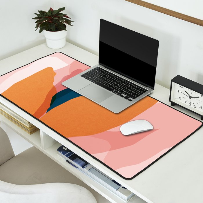 Abstraction_Floral_Blossom Desk Mat Gallery Image 2