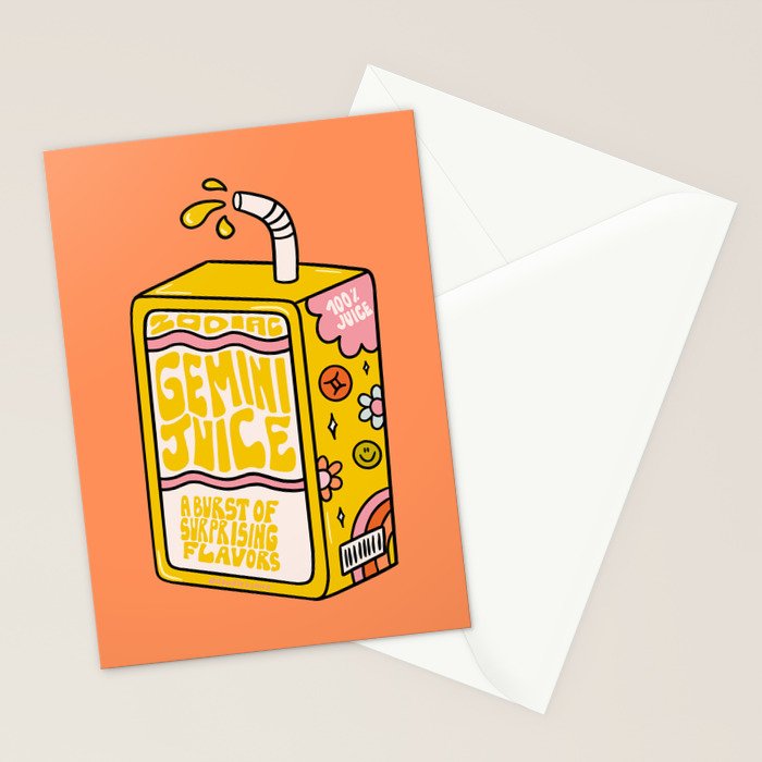 Gemini Juice Box Stationery Card Gallery Image 2