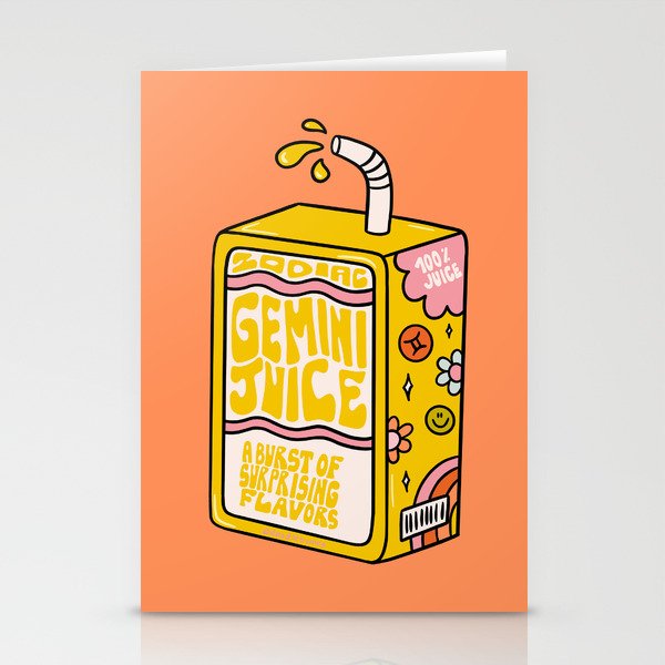 Gemini Juice Box Stationery Card Gallery Image 2