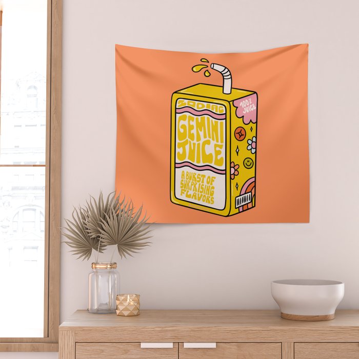 Gemini Juice Box Wall Tapestry Gallery Image 2